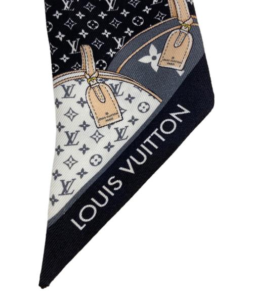 LOUIS VUITTON（ルイ ヴィトン）LOUIS VUITTON (ルイ ヴィトン) スカーフ　M76442 ブラックの古着・服飾アイテム