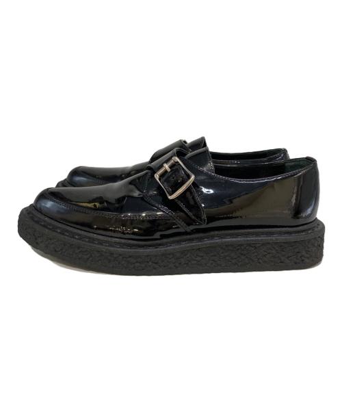 Saint Laurent Paris（サンローランパリ）Saint Laurent Paris (サンローランパリ) エナメルモンクストラップシューズ　DM 362304 ブラック サイズ:35　1/2の古着・服飾アイテム