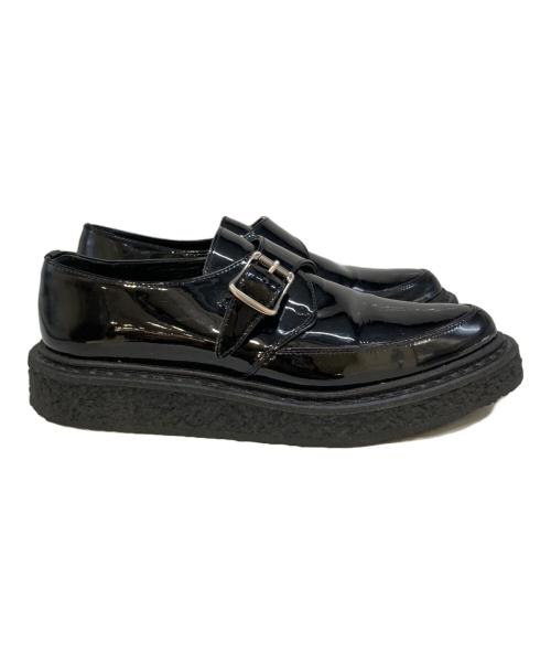 Saint Laurent Paris（サンローランパリ）Saint Laurent Paris (サンローランパリ) エナメルモンクストラップシューズ　DM 362304 ブラック サイズ:35　1/2の古着・服飾アイテム