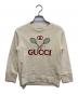 GUCCI（グッチ）の古着「テニスロゴ刺繍スウェット　586138 XJBHC」｜アイボリー