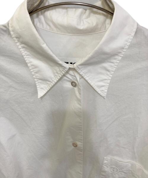 MM6 Maison Margiela（エムエムシックスメゾンマルジェラ）MM6 Maison Margiela (エムエムシックスメゾンマルジェラ) オーバーサイズシャツ　S52CT0570 S47294 ホワイト サイズ:XSの古着・服飾アイテム