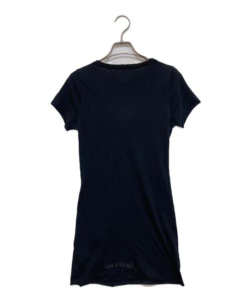 CHROME HEARTS（クロムハーツ）CHROME HEARTS (クロムハーツ) カットオフ加工VネックTシャツ ブラック サイズ:Sの古着・服飾アイテム