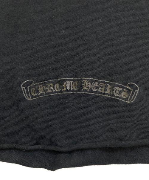CHROME HEARTS（クロムハーツ）CHROME HEARTS (クロムハーツ) カットオフ加工VネックTシャツ ブラック サイズ:Sの古着・服飾アイテム