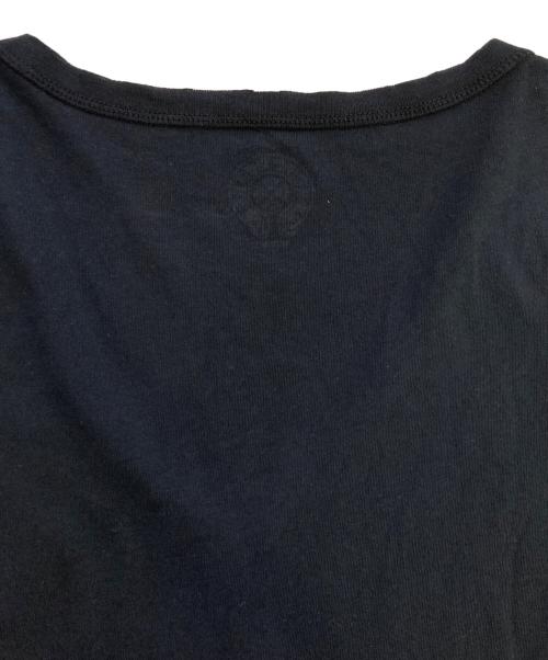 CHROME HEARTS（クロムハーツ）CHROME HEARTS (クロムハーツ) カットオフ加工VネックTシャツ ブラック サイズ:Sの古着・服飾アイテム