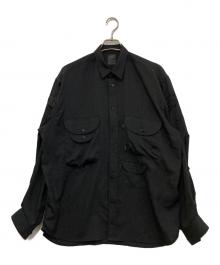DAIWA PIER39（ダイワ ピア39）の古着「Tech Bombay Safari Shirts　BE-80122」｜ブラック