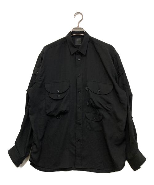 DAIWA PIER39（ダイワ ピア39）DAIWA PIER39 (ダイワ ピア39) Tech Bombay Safari Shirts　BE-80122 ブラック サイズ:Mの古着・服飾アイテム