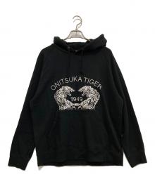 Onitsuka Tiger（オニツカタイガー）の古着「SWEAT HOODIE　2183B459」｜ブラック
