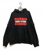 sacaiサカイ）の古着「KNOW FUTURE Hoodie　24-0722S」｜ブラック