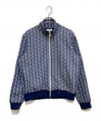 LACOSTEラコステ）の古着「モノグラムジャカードトラックジャケット　SH1368」｜ブルー