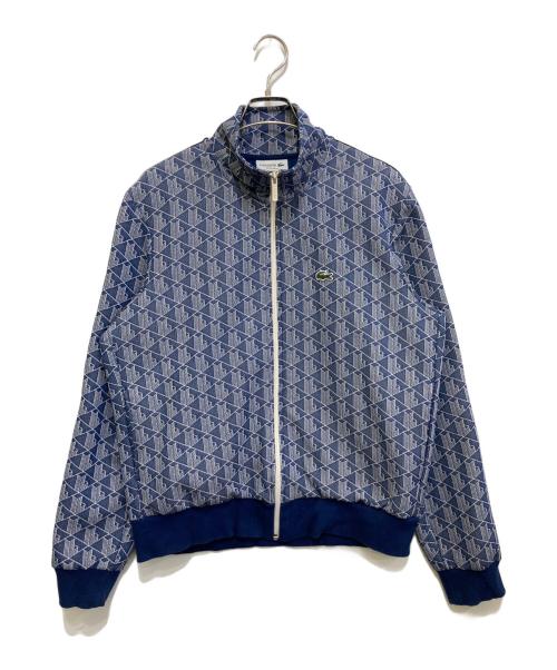 LACOSTE（ラコステ）LACOSTE (ラコステ) モノグラムジャカードトラックジャケット　SH1368 ブルー サイズ:Lの古着・服飾アイテム