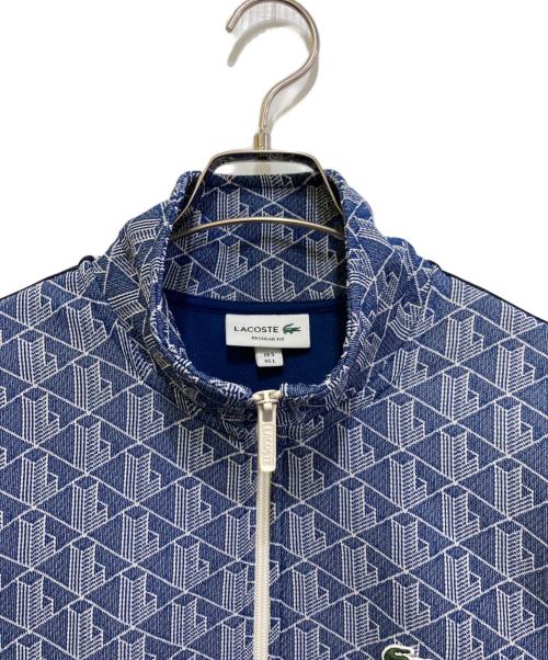 LACOSTE（ラコステ）LACOSTE (ラコステ) モノグラムジャカードトラックジャケット　SH1368 ブルー サイズ:Lの古着・服飾アイテム