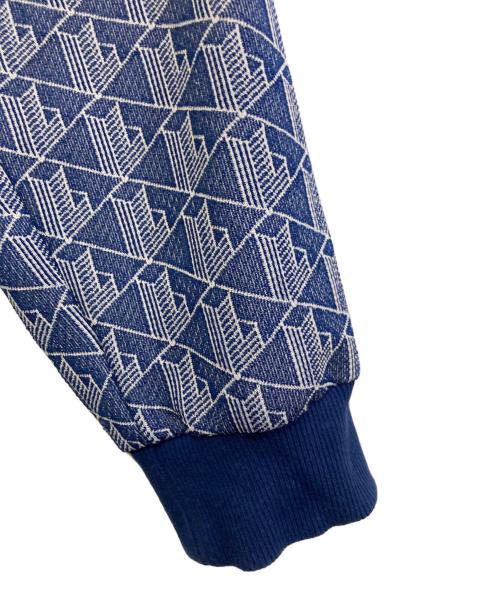 LACOSTE（ラコステ）LACOSTE (ラコステ) モノグラムジャカードトラックジャケット　SH1368 ブルー サイズ:Lの古着・服飾アイテム