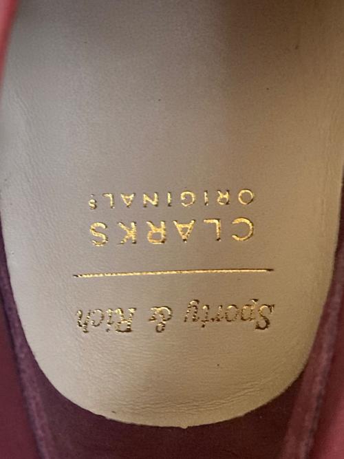 CLARKS（クラークス）CLARKS (クラークス) Sporty & Rich (スポーティーアンドリッチ) Wallabee Boot レッド サイズ:275の古着・服飾アイテム