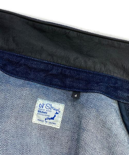 orSlow（オアスロウ）orSlow (オアスロウ) BEAMS (ビームス) 別注 ZIPUP BLOUSON インディゴ サイズ:4の古着・服飾アイテム