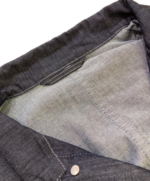 and wander（アンドワンダー）and wander (アンドワンダー) dry easy denim shirts jacket　574-6181100 インディゴ サイズ:XLの古着・服飾アイテム