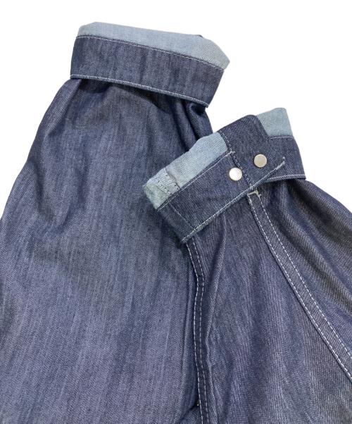 and wander（アンドワンダー）and wander (アンドワンダー) dry easy denim shirts jacket　574-6181100 インディゴ サイズ:XLの古着・服飾アイテム