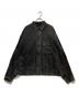 and wander（アンドワンダー）の古着「bleach twill shirts jacket　574-6181104」｜ブラック