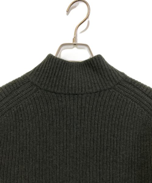 BROOKS BROTHERS（ブルックスブラザーズ）BROOKS BROTHERS (ブルックスブラザーズ) ウールローゲージモックネックフルジッピセーター グリーン サイズ:Lの古着・服飾アイテム