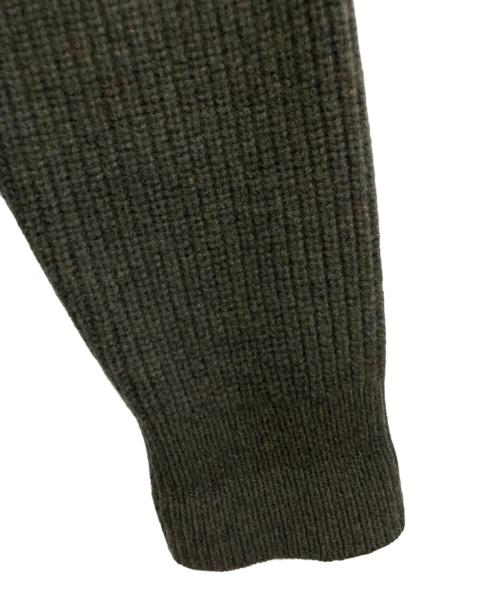 BROOKS BROTHERS（ブルックスブラザーズ）BROOKS BROTHERS (ブルックスブラザーズ) ウールローゲージモックネックフルジッピセーター グリーン サイズ:Lの古着・服飾アイテム