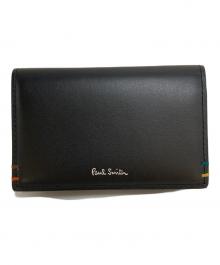 PAUL SMITH（ポールスミス）の古着「ハイライトステッチ名刺入れ」｜ブラック