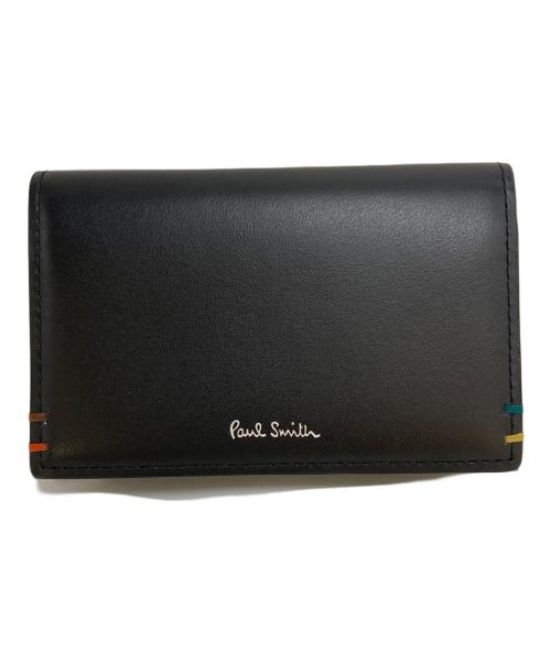 PAUL SMITH（ポールスミス）PAUL SMITH (ポールスミス) ハイライトステッチ名刺入れ ブラックの古着・服飾アイテム