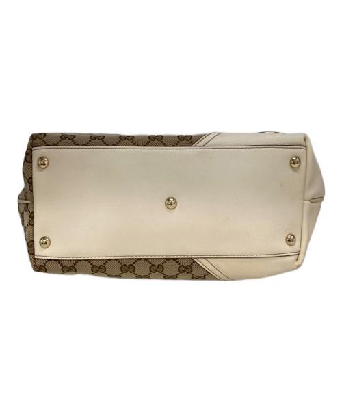 GUCCI（グッチ）GUCCI (グッチ) ニューブリット GGキャンバス トートバッグ 169946 アイボリーの古着・服飾アイテム