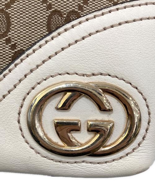 GUCCI（グッチ）GUCCI (グッチ) ニューブリット GGキャンバス トートバッグ 169946 アイボリーの古着・服飾アイテム