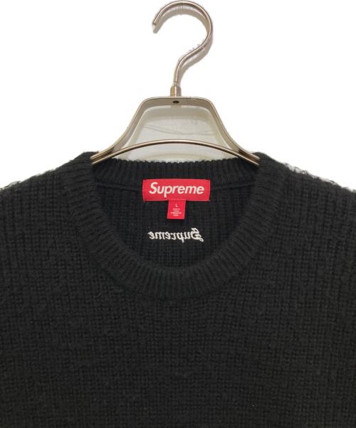 SUPREME（シュプリーム）SUPREME (シュプリーム) Checkerboard Pilled Sweater ブラック×ホワイト サイズ:Ｌの古着・服飾アイテム