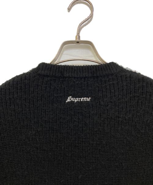 SUPREME（シュプリーム）SUPREME (シュプリーム) Checkerboard Pilled Sweater ブラック×ホワイト サイズ:Ｌの古着・服飾アイテム
