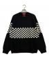 SUPREME（シュプリーム）の古着「Checkerboard Pilled Sweater」｜ブラック×ホワイト