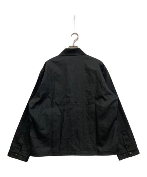 MUJI LABO（ムジラボ）MUJI LABO (ムジラボ) 太番手リネンドローストリングジャケット ブラック サイズ:Mの古着・服飾アイテム