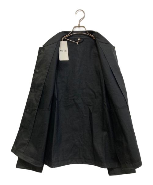 MUJI LABO（ムジラボ）MUJI LABO (ムジラボ) 太番手リネンドローストリングジャケット ブラック サイズ:Mの古着・服飾アイテム