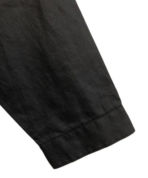 MUJI LABO（ムジラボ）MUJI LABO (ムジラボ) 太番手リネンドローストリングジャケット ブラック サイズ:Mの古着・服飾アイテム