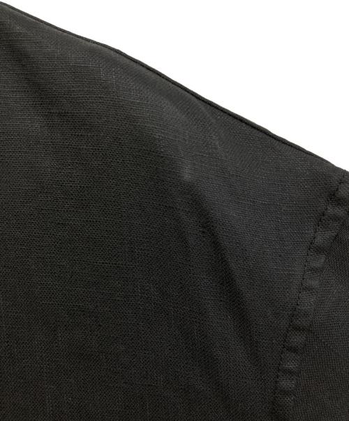 MUJI LABO（ムジラボ）MUJI LABO (ムジラボ) 太番手リネンドローストリングジャケット ブラック サイズ:Mの古着・服飾アイテム