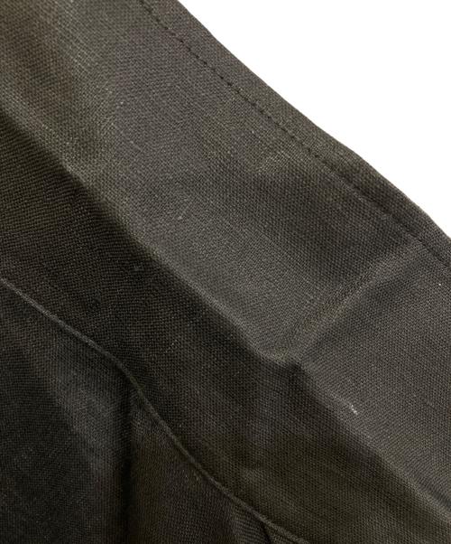 MUJI LABO（ムジラボ）MUJI LABO (ムジラボ) 太番手リネンドローストリングジャケット ブラック サイズ:Mの古着・服飾アイテム