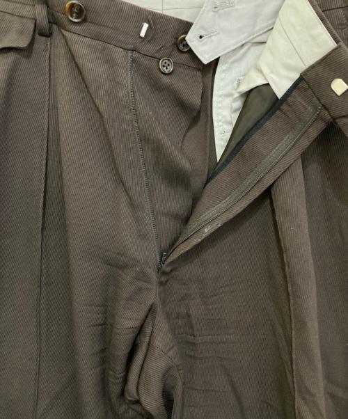RAINMAKER（レインメーカー）RAINMAKER (レインメーカー) ワイドスラックスパンツ　RM212-017 ブラウン サイズ:46の古着・服飾アイテム