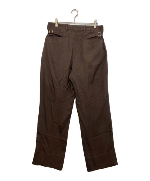 RAINMAKER（レインメーカー）RAINMAKER (レインメーカー) ワイドスラックスパンツ　RM212-017 ブラウン サイズ:46の古着・服飾アイテム