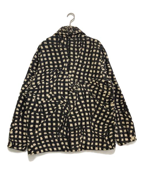 mii（ミー）mii (ミー) 刺繍ブルゾン　MW2173 ブラック サイズ:Lの古着・服飾アイテム