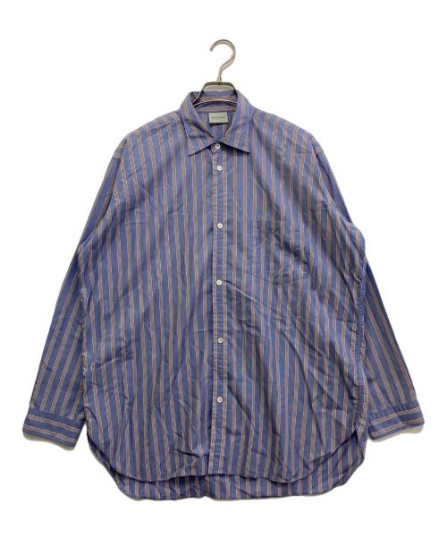 ENCOMING（インカミング）ENCOMING (インカミング) インカミング ストライプ シャツ　SS22-SPSH ブルー サイズ:Lの古着・服飾アイテム