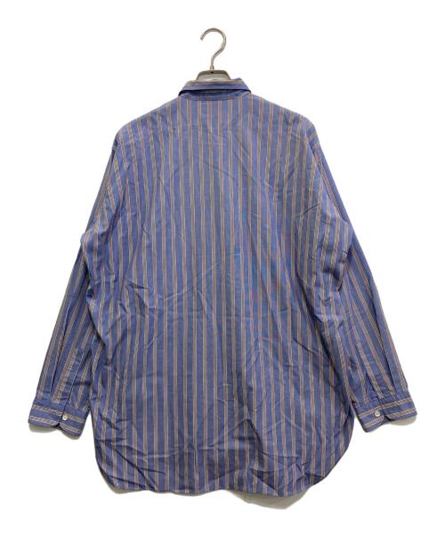 ENCOMING（インカミング）ENCOMING (インカミング) インカミング ストライプ シャツ　SS22-SPSH ブルー サイズ:Lの古着・服飾アイテム