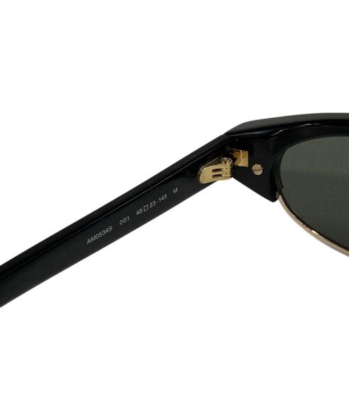 ALEXANDER McQUEEN（アレキサンダーマックイーン）ALEXANDER McQUEEN (アレキサンダーマックイーン) Round Sunglasses　AM0534S ブラックの古着・服飾アイテム