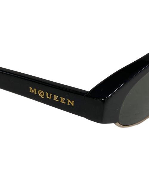 ALEXANDER McQUEEN（アレキサンダーマックイーン）ALEXANDER McQUEEN (アレキサンダーマックイーン) Round Sunglasses　AM0534S ブラックの古着・服飾アイテム