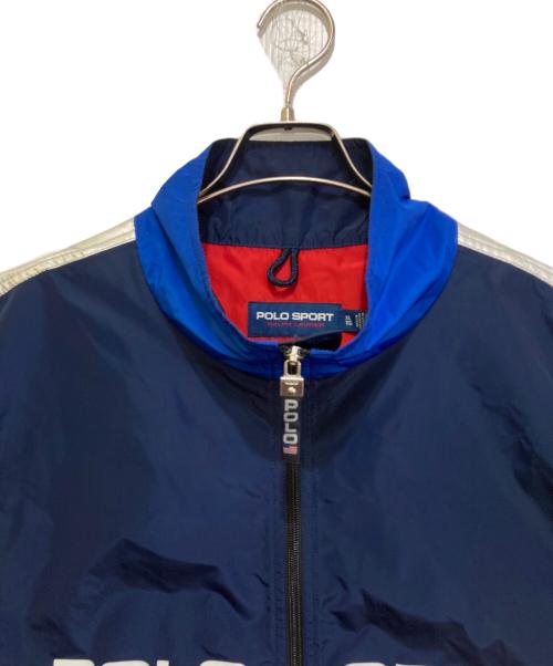 POLO SPORT（ポロスポーツ）POLO SPORT (ポロスポーツ) ジップアップベスト レッド×ネイビー サイズ:XLの古着・服飾アイテム