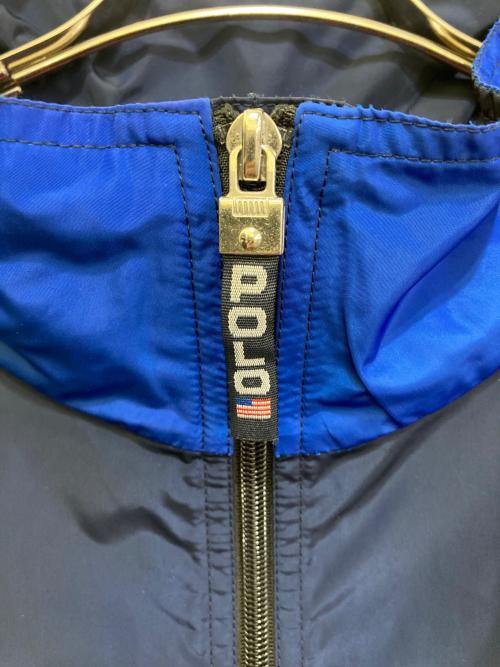 POLO SPORT（ポロスポーツ）POLO SPORT (ポロスポーツ) ジップアップベスト レッド×ネイビー サイズ:XLの古着・服飾アイテム