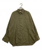 MARKAWAREマーカウェア）の古着「COMFORT FIT SHIRTS SUPER120s WOOL TROPICAL　A20A-06SH01C」｜カーキ
