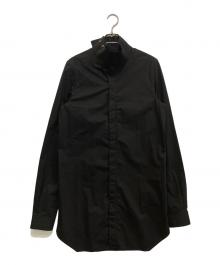 RICK OWENS（リックオウエンス）の古着「ISLAND SHIRTS　RU18F1295P」｜ブラック