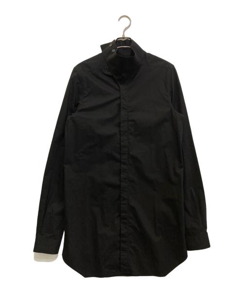 RICK OWENS（リックオウエンス）RICK OWENS (リックオウエンス) ISLAND SHIRTS　RU18F1295P ブラック サイズ:IT48の古着・服飾アイテム