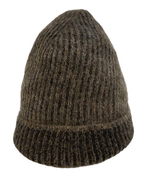 RICK OWENS（リックオウエンス）RICK OWENS (リックオウエンス) ニット帽　RU19F4494-KFI ブラウンの古着・服飾アイテム