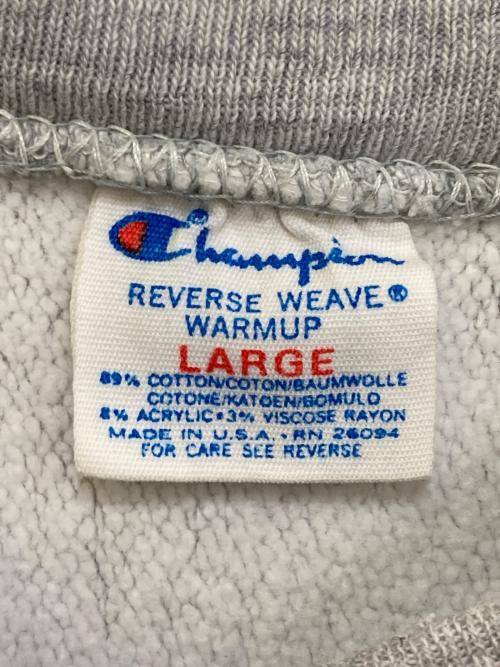 Champion REVERSE WEAVE（チャンピオン リバース ウィーブ）Champion REVERSE WEAVE (チャンピオン リバース ウィーブ) カレッジスウェット グレー サイズ:LARGEの古着・服飾アイテム