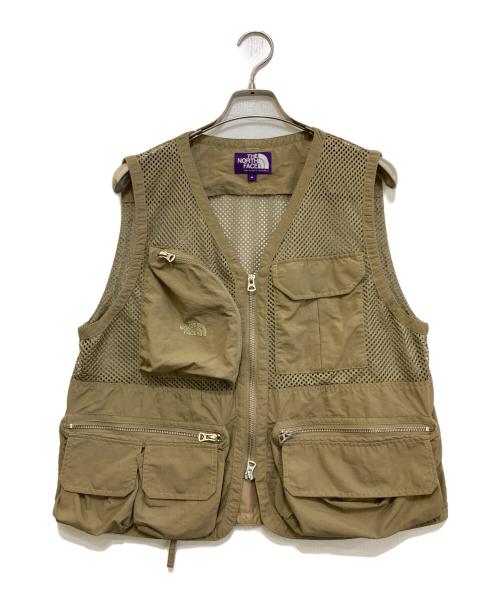 THE NORTHFACE PURPLELABEL（ザ・ノースフェイス パープルレーベル）THE NORTHFACE PURPLELABEL (ザ・ノースフェイス パープルレーベル) Mesh Angler Vest　NP2914N ブラウン サイズ:Mの古着・服飾アイテム